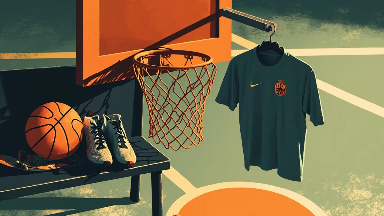 Une nouvelle tenue, des chaussures, un sac et un sifflet marquent le départ d’un jeune footballeur vers le début d’une carrière professionnelle à l’étranger.